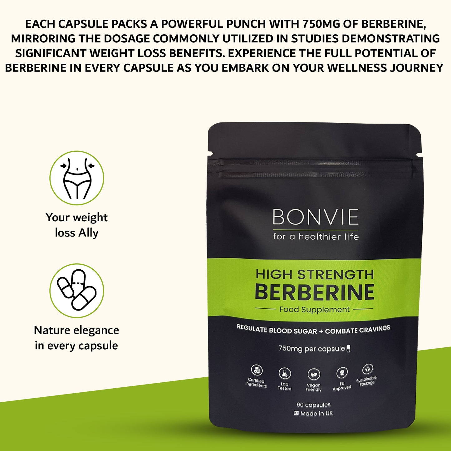 Berberine Food Supplement  Hcl 750mg